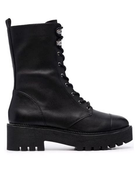 michael kors bryce boot|Bryce Leather Platform Combat Boot .